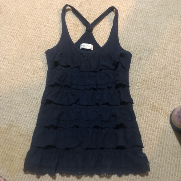 Abercrombie & Fitch Tops - Abercrombie & Fitch Ruffle Razor Back Tank
